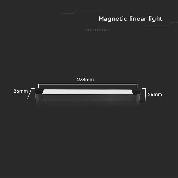 Magnetische lineare Leuchte mit Abmessungen