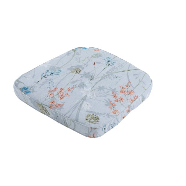 Sitzkissen Wicker Donna azurblau Canvas Eco+ - ca. 48x48 cm - 4er-Set