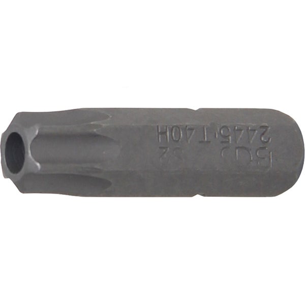 BGS Bit Antrieb Außensechskant 6,3 mm (1/4) T-Profil (für Torx) mit Bohrung T40 - 2445