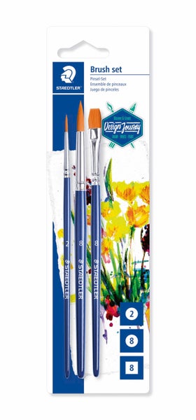 STAEDTLER Pinsel Borstenpinsel 3er Set