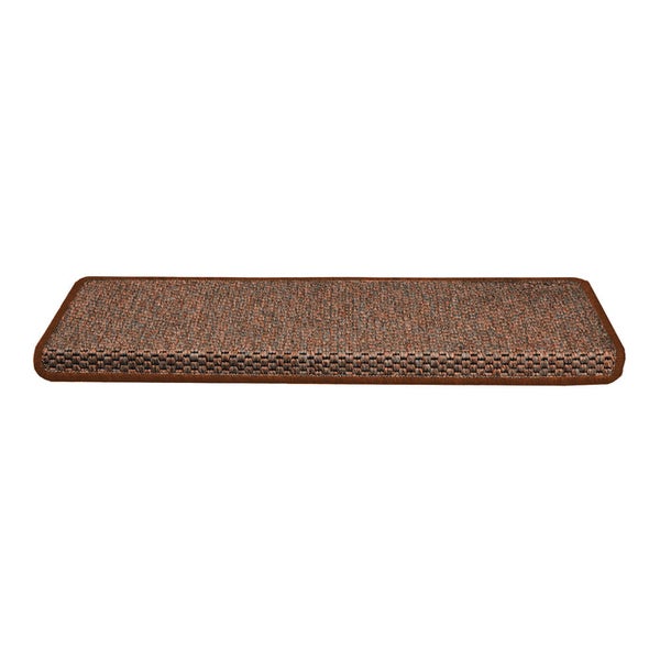FLOORDIREKT Stufenmatte Kalkutta - Sisaloptik - Schlingenpol - Selbstklebend - Braun - Rechteckig - 23,5 x 65 cm