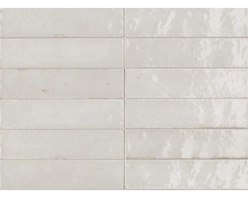 Wandfliese Marazzi Lume White 6 x 24 cm