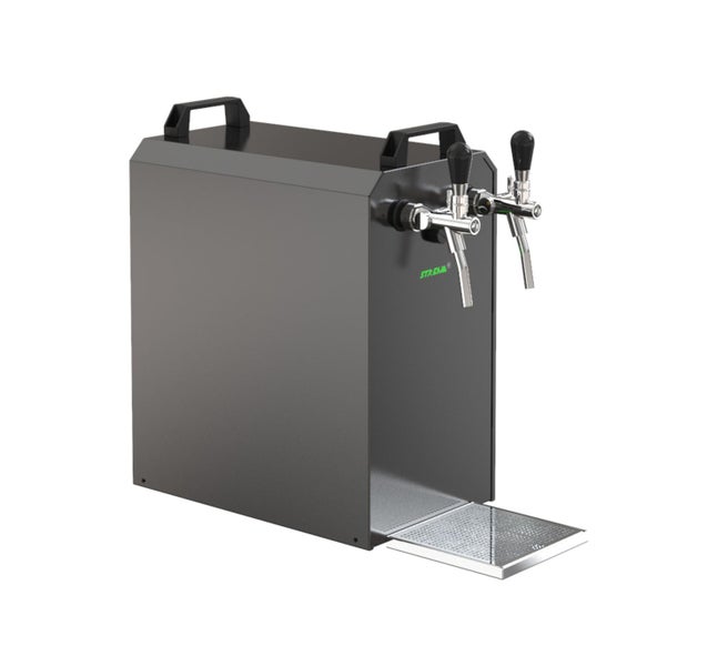 Untertheken Komplett Set - Zapfanlage STREAM 80, Bierzapfanlage, Durchlaufkühler 2-leitig Trockenkühler, 5 Liter Adapter, NC Adapter