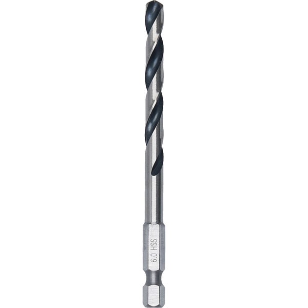 Bosch 1x HSS PointTeQ Hex Sechskantbohrer 6 x 57 x 98 mm - 2608577528