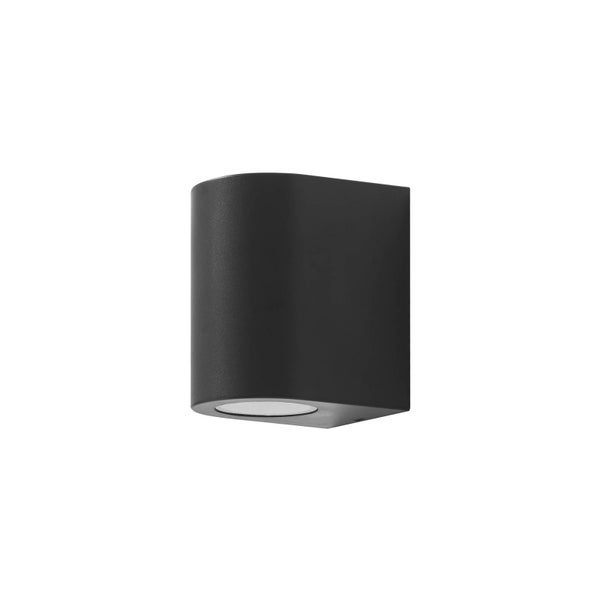 PRIOS Wandleuchte außen Irfan (spritzwassergeschützt (Modern) in Schwarz (1 flammig, GU10) - Außenwandleuchten Wandlampe Led Außenlampe Outdoor für Außenwand/Hauswand
