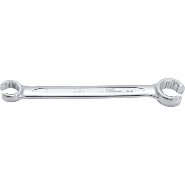 BGS Offener Doppel-Ringschlüssel SW 17 x 22 mm - 1761-17x22