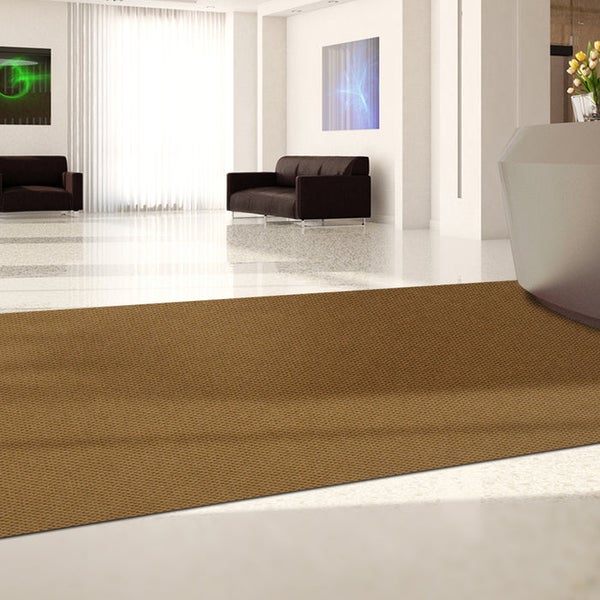 Braune Fußmatte im Wartebereich