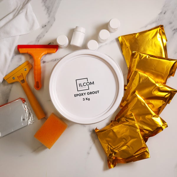 Epoxidharzmörtel zum Füllen von Fugen  - Weiß -  3Kg