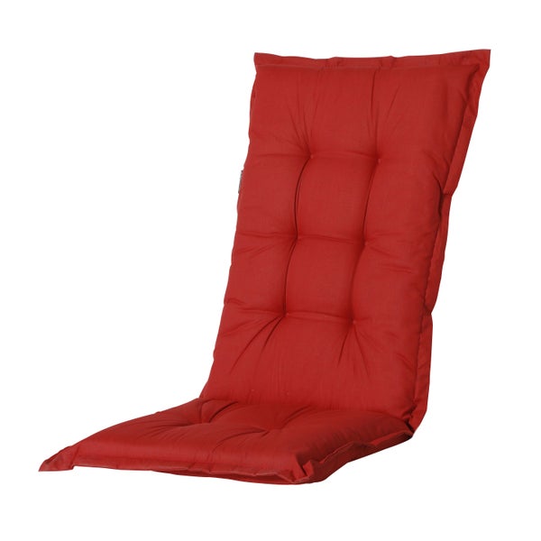 Gartenstuhlauflagen Basic rot - Ca. 105x50 cm - 4er-Set