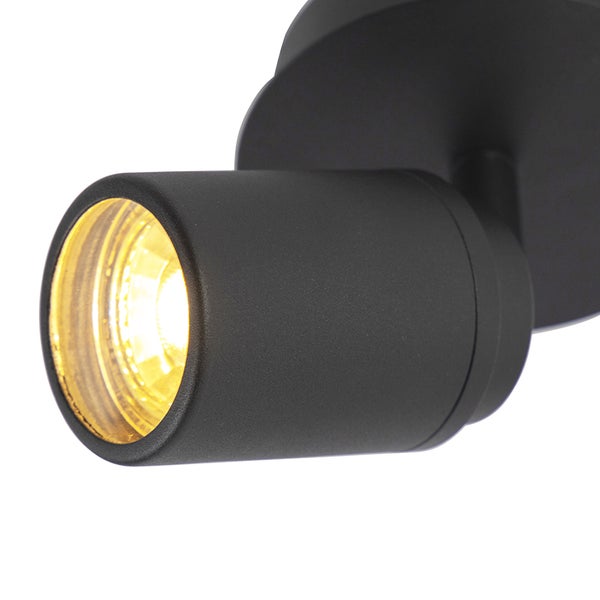 Schwarzer LED-Wandspot