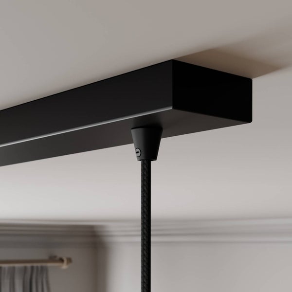 Lindby Esstisch Pendelleuchte Glas rauchgrau, Hängeleuchte Rauchglas Esszimmer 3x E27 ohne Leuchtmittel Hängelampe Wohnzimmer Esszimmerlampe