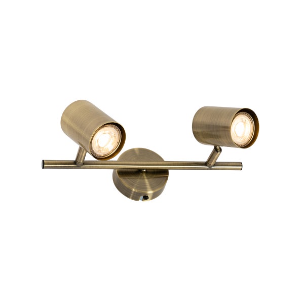 Moderner Spot aus Bronze, schwenkbar, 2-flammig – Jeana