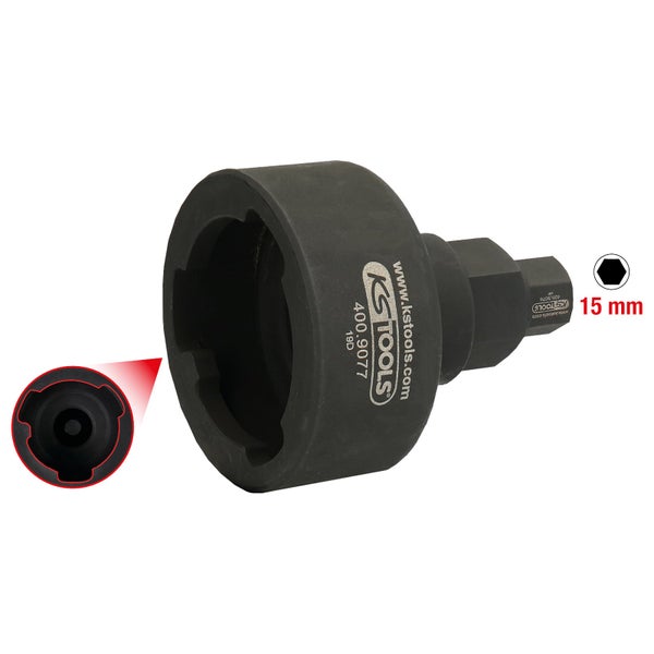 KS Tools Logo Spezial-Steckschlüssel, 15 mm