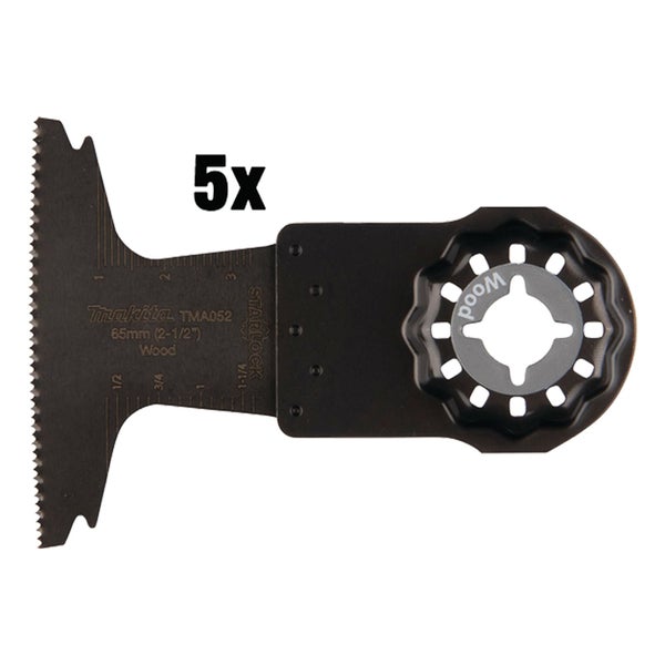 Makita TMA052 Tauchsägeblatt 65 mm für Holz, 5er-Pack