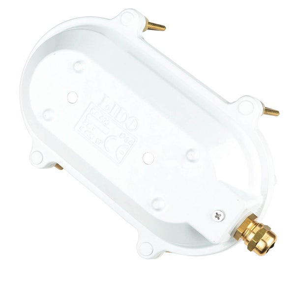 Weiße ovale Außenleuchte