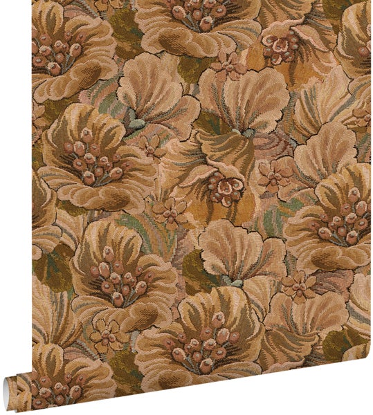 Tapetenrolle mit floralem Muster