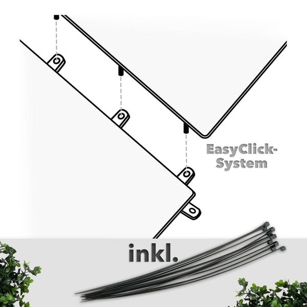 FLOORDIREKT Pflanzenwand - Pachysandra - Kunstpflanzenwand zur Dekoration - 50 x 50 cm