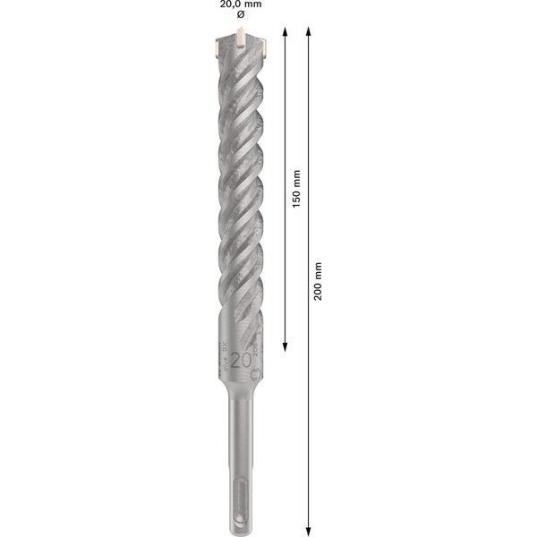 Bosch PRO SDS plus-5X Hammerbohrer 20 x 150 x 200 mm - 2608836639