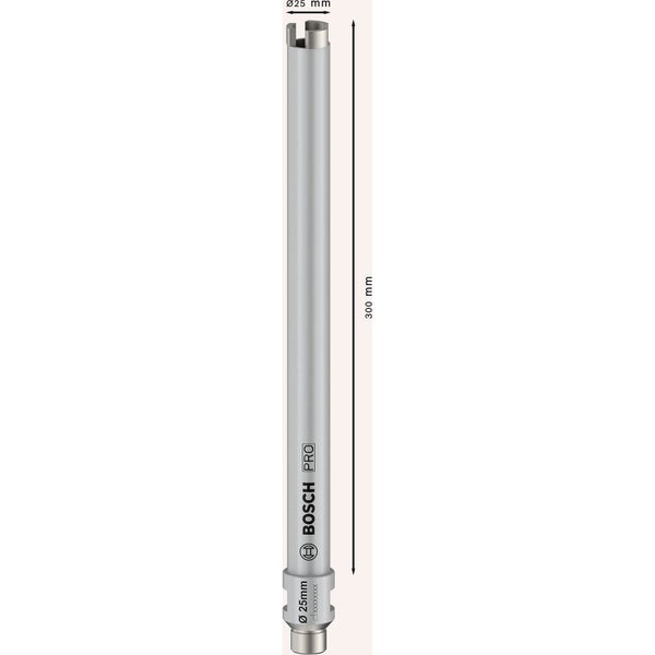 Bosch PRO Core Cutter wet 25 x 300 mm G 1/2 - 2608601797