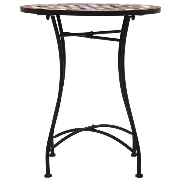 Bistrotisch Mosaik Keramik Braun 60 cm