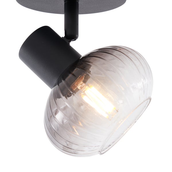 Deckenleuchte mit Glaslampenschirm