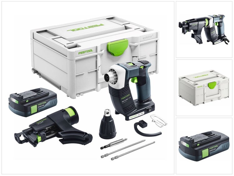 Festool DURADRIVE DWC 18-2500 Basic Akku Bauschrauber 18 V 18 Nm Brushless + 1x Akku 3,0 Ah + Systainer - ohne Ladegerät