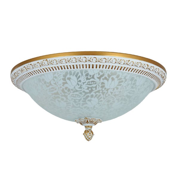 Deckenleuchte mit floralem Muster