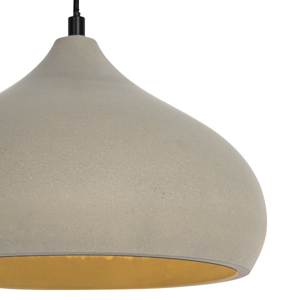 Beton Pendelleuchte Nahansicht