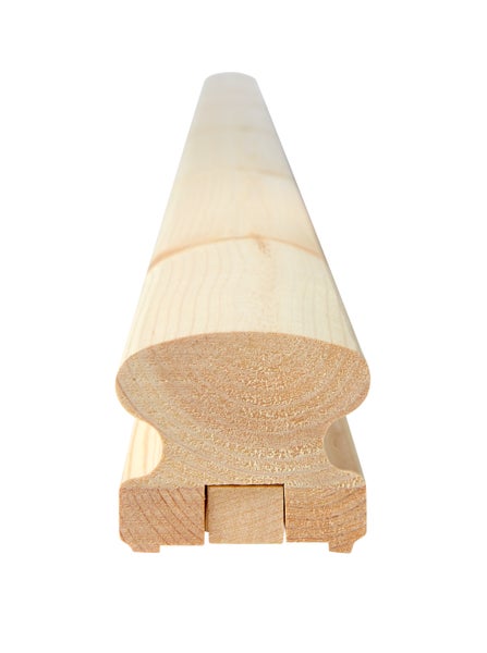 Handlauf aus massivem Holz als Treppengeländer zum Montieren