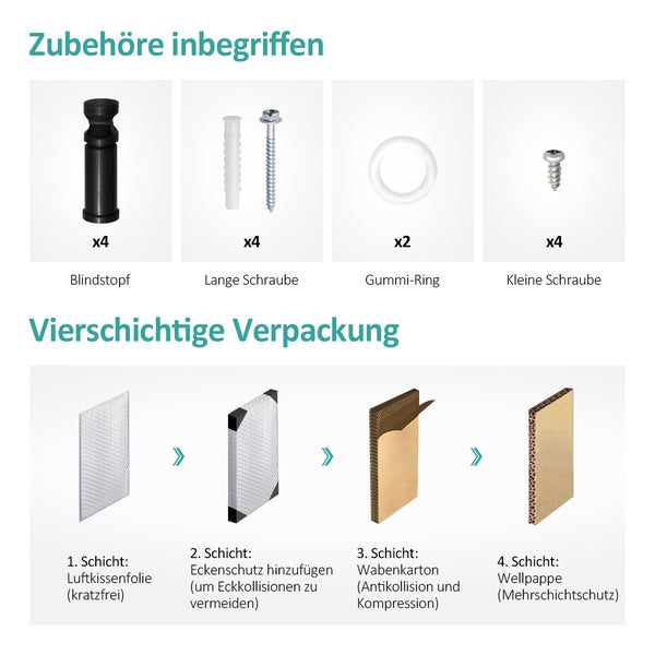 EMKE Badheizkörper Handtuchtrockner Handtuchwärmer 40x100cm, 382 Watt Anthrazit Bad-Heizkörper Mittelanschluss