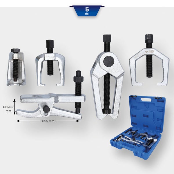 Bremsenkolbenrücksteller Set, fünfteilig, im blauen Koffer