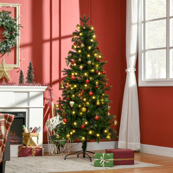 Anleitung zum Aufstellen und Ausrichten eines künstlichen Weihnachtsbaums für ein volles Aussehen