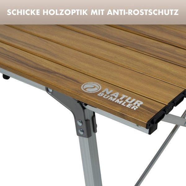 Naturbummler® Campingtisch [höhenverstellbar+Anti-Rost Schutz] sehr leicht Gr. XL