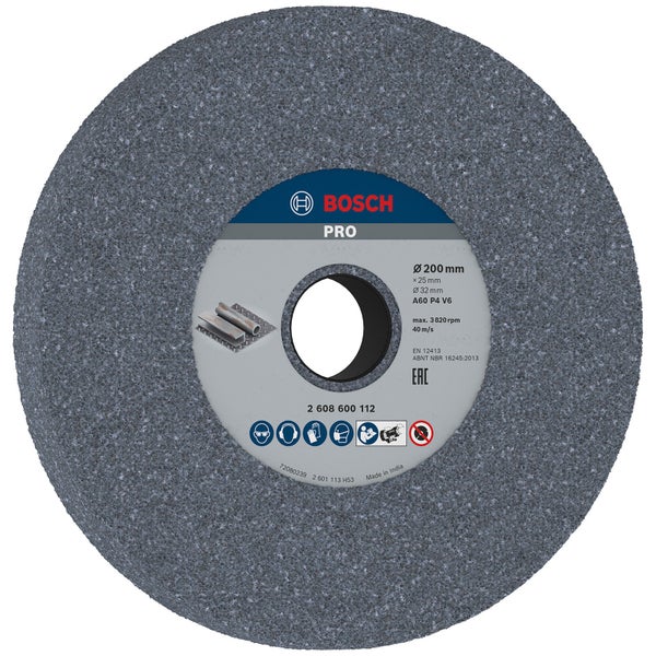 Bosch PRO Steel Schleifscheibe 200 x 25 x 32 mm G60 - 2608600112