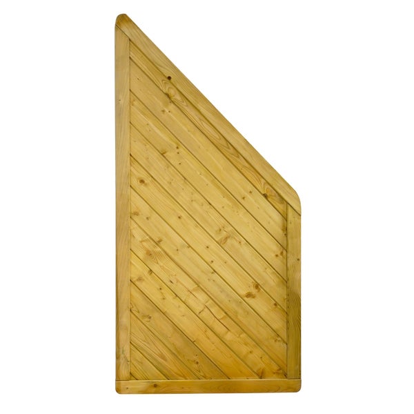 Holzzaun-Element mit schrägem Design