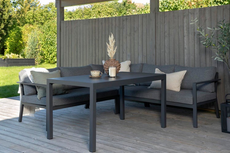 Ramos Loungeset 3 Teile grau,schwarz. 1 X 1 X 1 cm