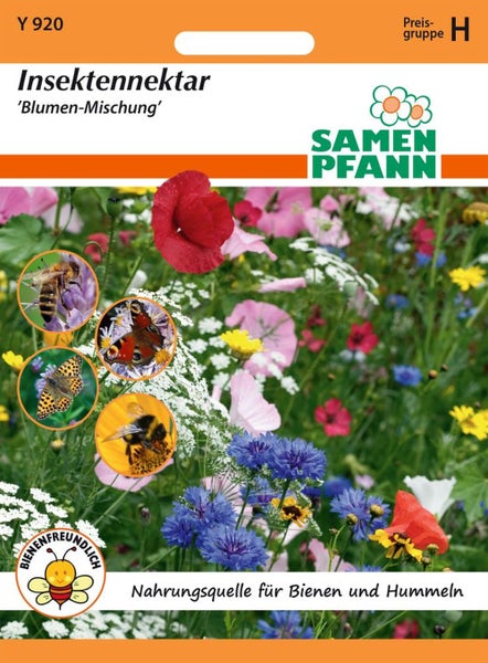 Insektennektar Blumensamenpackung, Mischung für Bienen und Hummeln