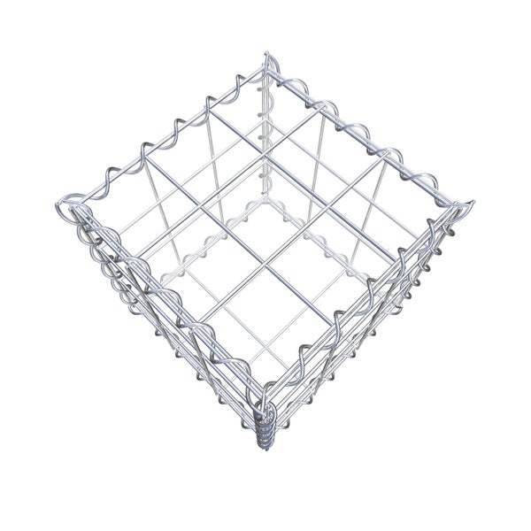 Gabione 30 cm x 30 cm x 30 cm (L x H x T), Maschenweite 10 cm x 10 cm, Spirale