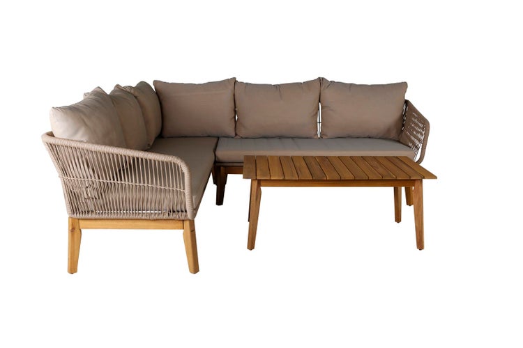 Chania Loungeset 2 Teile braun,Akazie. 1 X 1 X 1 cm