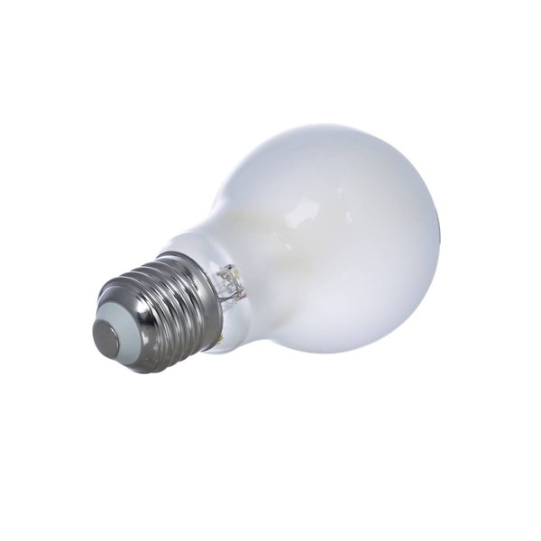 Matte LED-Lampe in Birnenform mit E27-Gewinde.