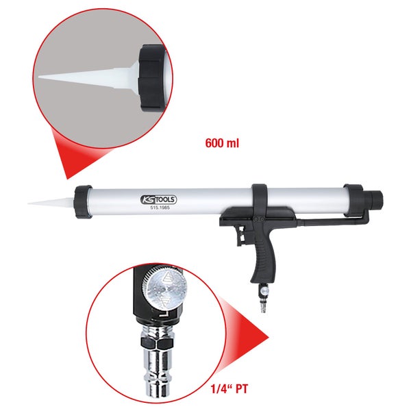 KS Tools Druckluft Kartuschenpistole