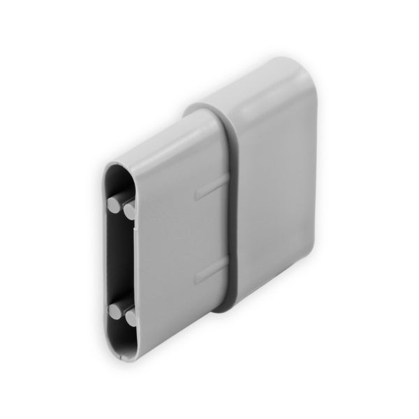 DIWARO. Endstabgleiter - Gleiter für Rolladen Endstab | 25 x 14 mm | grau | 1 Paar