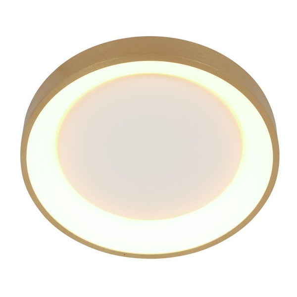 LED Deckenleuchte Ringlede in Gold und Weiß 2x 15W 2400lm