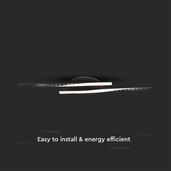 Moderne Deckenleuchte mit zwei Lichtelementen