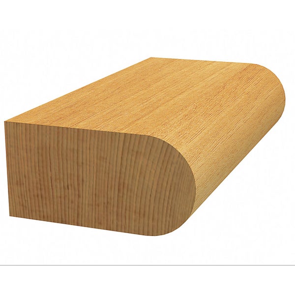 Holzplatte mit abgerundeter Kante