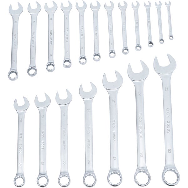 BGS Maul-Ringschlüssel-Satz SW 8 - 32 mm 19tlg. - 1219