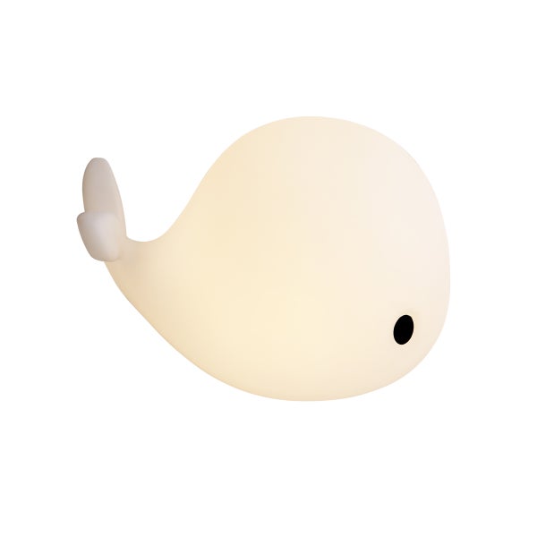 Nachtlicht in Form eines Wals aus weichem Silikon für das Kinderzimmer