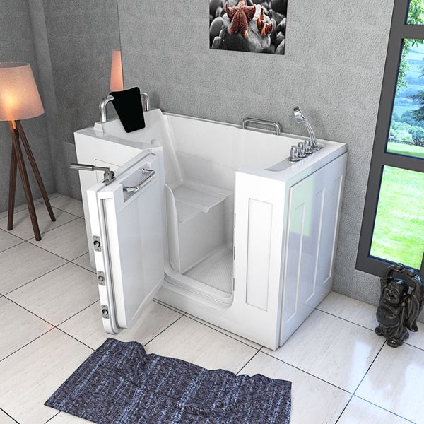 Sitzbadewanne Senioren Wanne mit Tür S07-TH-B-L 140x76cm
