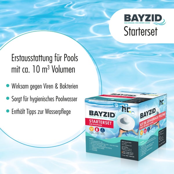 Bayzid Starterset für Pools bis circa 10 Kubikmeter Volumen