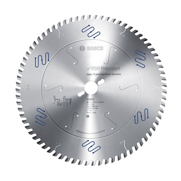 Bosch Kreissägeblatt Top Precision Best for Laminated Panel Abrasive 350x30x3,2 mm 72 - 2608642108